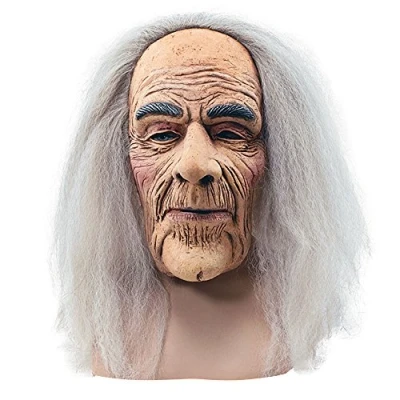 Afbeelding van Bristol Novelty BM248 Masker en haar voor mannen, griezelig masker, Eén maat