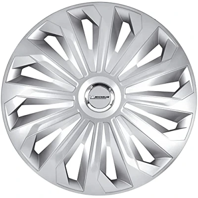 Afbeelding van Michelin Wieldoppenset, model 43RC, 4 delig, 35,56 cm (14 inch) met N.V.S reflectorsysteem, zilver