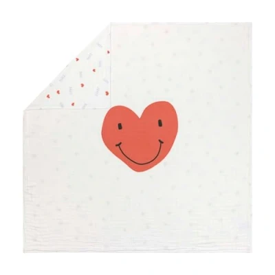 Afbeelding van Lässig Babydeken Luierdeken Zachte en Ademende Knuffeldeken / Heavenly Soft Deken Gelukkig Rascals Heart