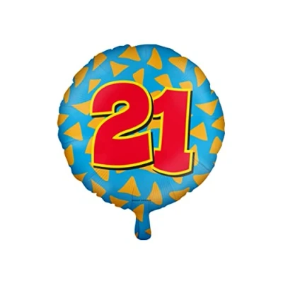 Afbeelding van Helium ballon 21 jaar party 45cm
