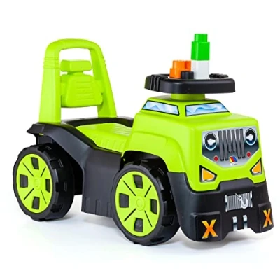 Afbeelding van Driewieler Moltó 3x1 Wheels &amp; Blocks Geel 89 cm 10 Onderdelen