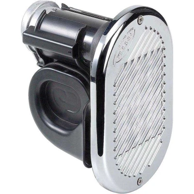Afbeelding van Hurricane hoorn inbouw, 12V, RVS / kunststof verchroomd, 147 mm