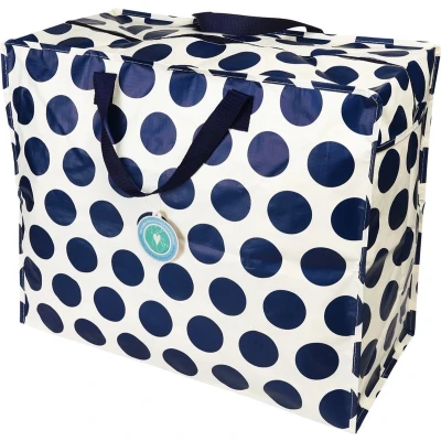 Afbeelding van Rex london jumbo opbergtas navy on cream spotlight
