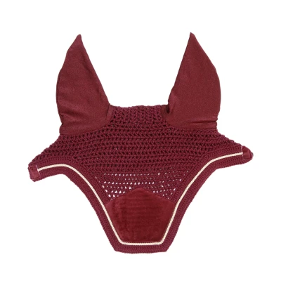 Image de Kentucky Bonnet Anti Mouches Wellington velours Bordeaux Full