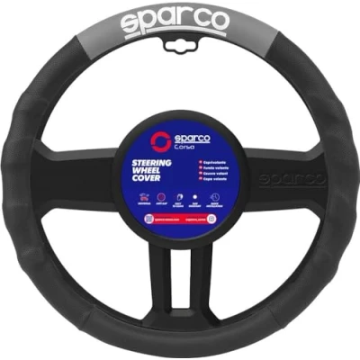 Afbeelding van SPARCO STEERING WHEEL COVER SPC1111GR Stuurhoes grijs 38cm PU (Polyurethaan) elastisch