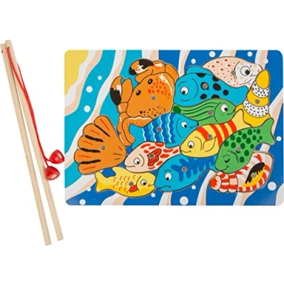 Afbeelding van Small Foot Houten Vishengelspel Puzzel