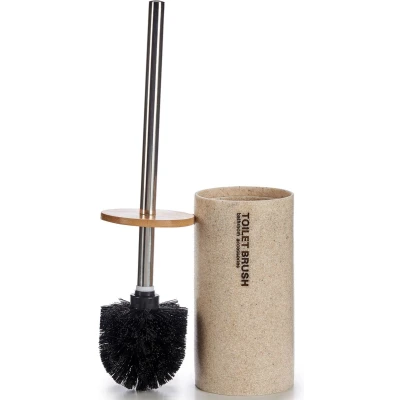 Afbeelding van Toiletborstel creme polyresin 38 cm Wc borstels