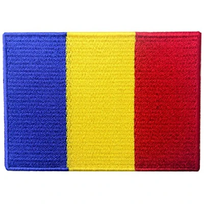 Afbeelding van Geborduurde patch met vlag van Roemenië om op te strijken of naaien