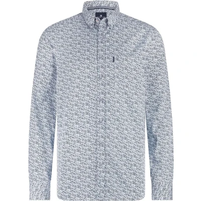 Afbeelding van State of Art Overhemd Allover Print Regular Fit Blauw/dessin M