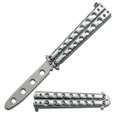 Afbeelding van Balisong Vlinder Trainer Chroom Spiegel