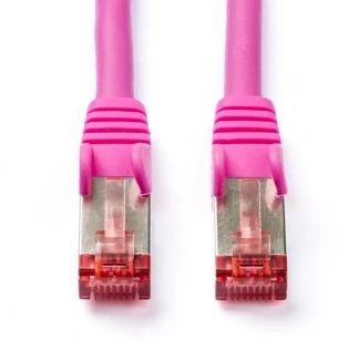 Afbeelding van Netwerkkabel Cat6 S/FTP 10 meter (100% koper, LSZH, Roze)