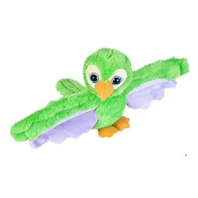 Afbeelding van Wild Republic Huggers 20 cm groene papegaai pluche armband