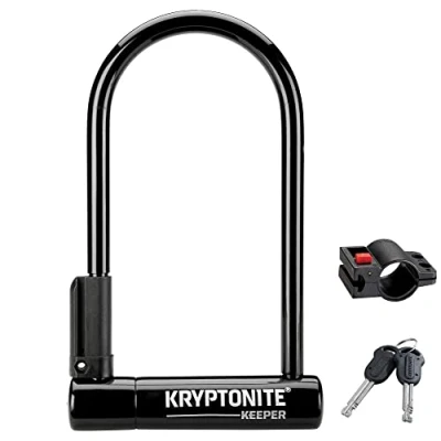 Afbeelding van Kryptonite Keeper 12 STD Slot met houder, zwart