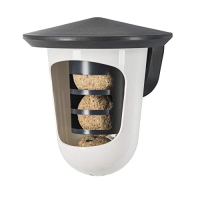 Afbeelding van Singing Friend Multi Feedr Vogelvoederhuisje Grijs Wit 17.5 x 19 cm