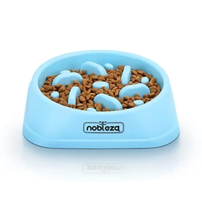 Afbeelding van Nobleza 43WSM Anti schrok voerbak 20x20x4.5cm Blauw