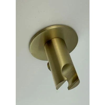 Afbeelding van SB Rubinetterie Universale handdouche ophanghaak met watertoevoer PVD goud 316 1208955203
