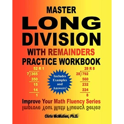 Afbeelding van Master Long Division with Remainders Practice Workbook