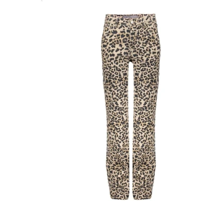 Afbeelding van Geisha Girls Jeans Leopard Print Bruin/dessin 134