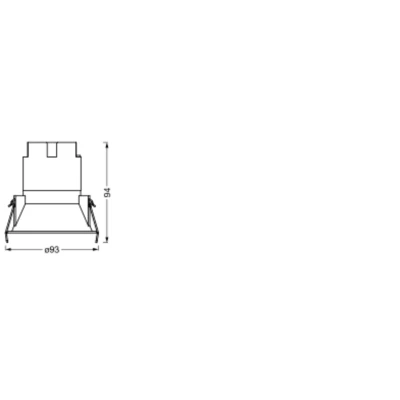 Afbeelding van LEDVANCE SPOT TWIST 93 inbouwspot, sw, 10W, 800lm, 830 WT