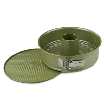 Afbeelding van Zenker 7453 Springvorm en savarinvorm, verwisselbare bodemvorm, eco verantwoordelijke groene anti aanbaklaag, ILAG, carnaubawas, 26 x 7,5 cm