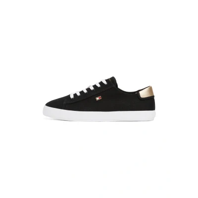 Afbeelding van Tommy Hilfiger VULC LACE UP Sneaker Sneakers laag, Dames, Maat: 35, Black Textiel