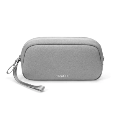 Afbeelding van tomtoc Kabelopbergtas, kabeltas voor accessoires, tech tas, kabeltas, draagbare kabelorganizer powerbank, mobiele telefoon, dagelijkse voorwerpen, Roze, tas organizer