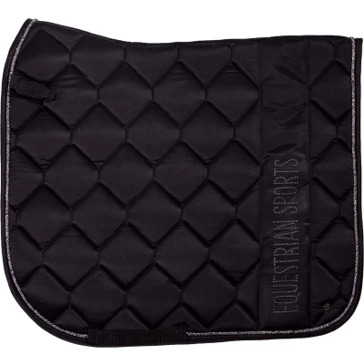 Afbeelding van Qhp Zadeldek Gloss Zwart dressuur Paard