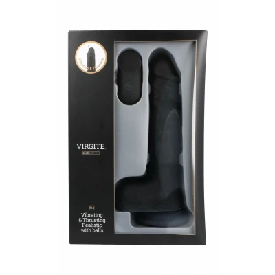 Afbeelding van Realistische Dildo Virgite R14 Zwart 23 cm