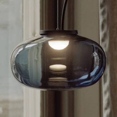 Afbeelding van New Works Karl Johan Kleine hanglamp, 23 cm, grijs