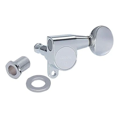 Afbeelding van Gotoh SG 360 mechaniek C 6 links 05 Button chrome Stemmechaniek voor gitaar