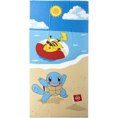 Afbeelding van Disney Pokemon Strandhanddoek voor kinderen, Maat: One Size, Blue