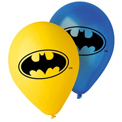 Afbeelding van Batman bedrukte latexballonnen, 10 stuks