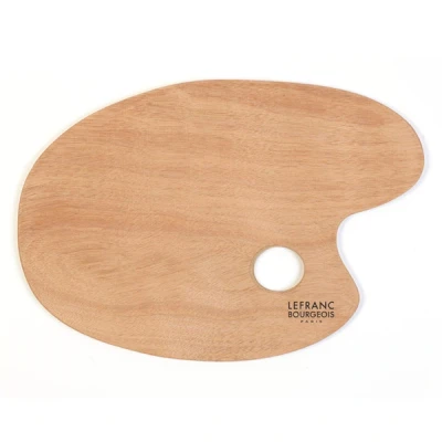 Image de Lefranc Bourgeois palette en bois ovale 33 x 22 cm