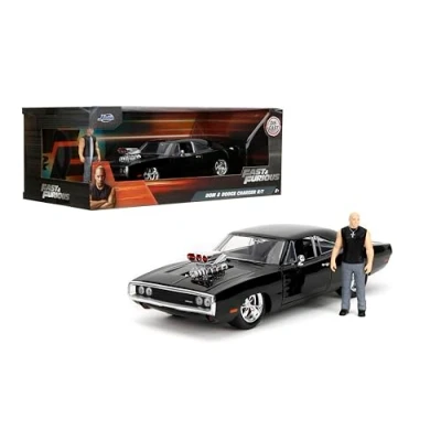 Afbeelding van Dom&#039;s Dodge Charger R/T Fast &amp; Furious + Dom figuur, Jada Toys 1/24