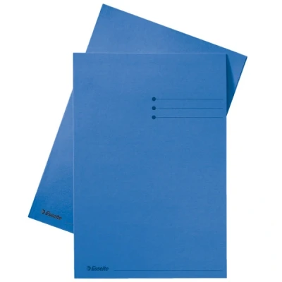 Image de Esselte chemise carton avec indexage format folio (100 chemises) bleu