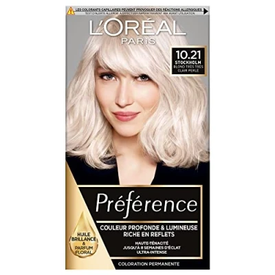 Afbeelding van l&#039;oréalparis Voorkeur Permanente Haarverf, Nuance: Stockholm (10.21), Zeer Licht Parel Blond