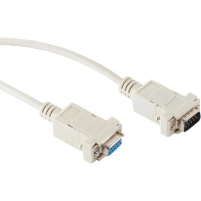 Afbeelding van Seriële RS232 verlengkabel 9 pins SUB D (m) (v) 3 meter