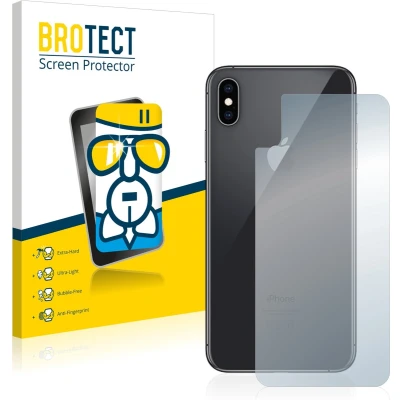 Afbeelding van BROTECT Screenprotector voor Apple iPhone Xs Max (Achterkant) Folie Beschermfolie Beschermglas transparant