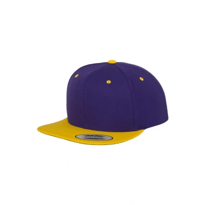 Afbeelding van Flexfit Classic Snapback 2TONE Pet, Maat: One Size, Pur/gold