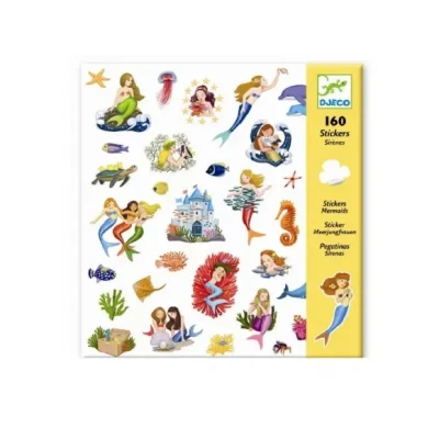 Afbeelding van Djeco stickers zeemeerminnen 160 st