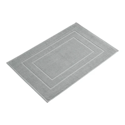 Afbeelding van Homewell badmat, 60 x 90 cm, extra groot, 100% katoen, douchemat, kleur: grijs