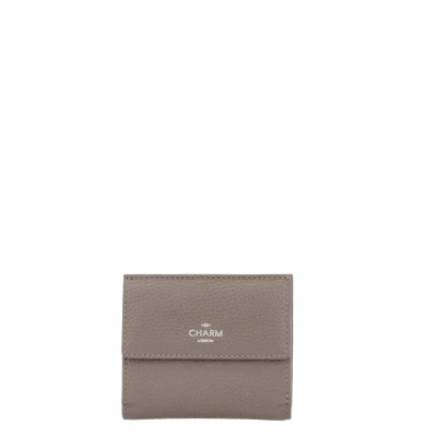 Afbeelding van Charm London Washington Portemonnee Taupe 100% Leer