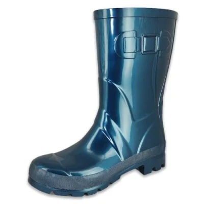 Afbeelding van Beck Glossy Regenlaarzen, Dames, Maat: 40, Blau metallic Kunststof