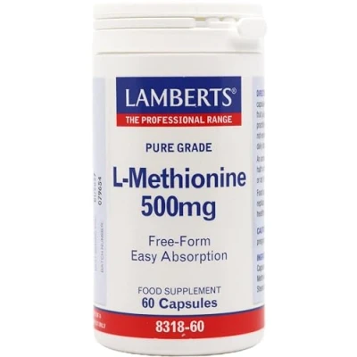 Afbeelding van Lamberts L Methionine 500 mg 60 capsules