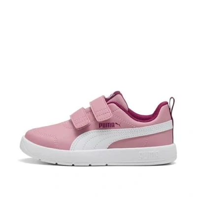 Image de PUMA Baskets Courtflex V3 V Ps unisexes pour enfant, Poised Pink White Berry, 31 EU
