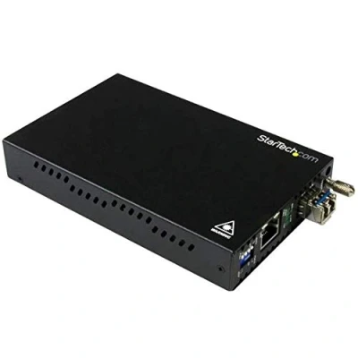 Afbeelding van StarTech Gigabit Ethernet koper naar glasvezel media converter SM LC 20 km
