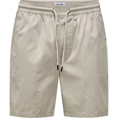 Afbeelding van Only &amp; Sons Onstel LIFE Shorts, Heren, Maat: Large, Taupe