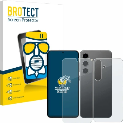 Afbeelding van BROTECT Screenprotector voor Samsung Galaxy S24 (Voor+Achter) Folie Beschermfolie Beschermglas matte