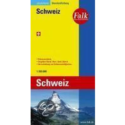 Afbeelding van Falk Länderkarte Schweiz 1 : 303 000