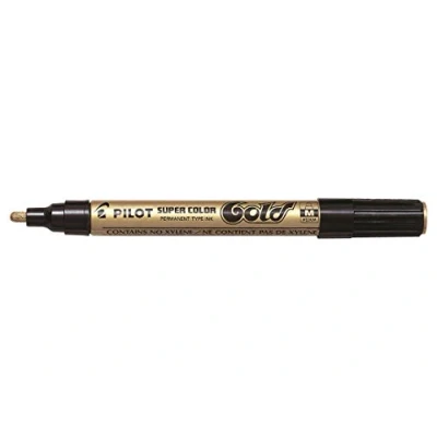 Afbeelding van Viltstift PILOT Super SC G M lakmarker rond goud 2mm